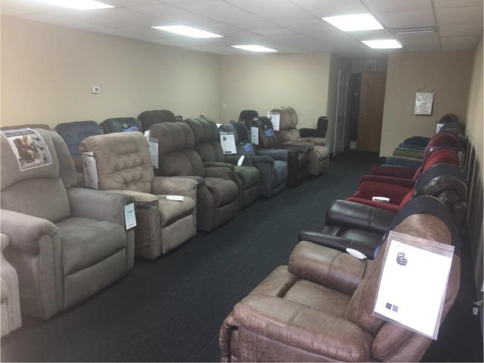 Inside of Largo Lift Chair Showroom.